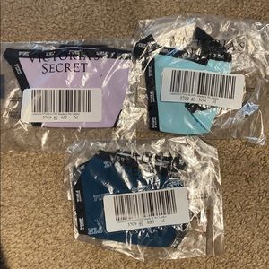 3 UNOPENED NEVER WORN V string thongs from VS